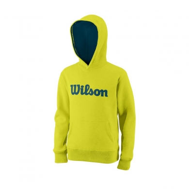 Wilson Hoodie (Hoodie, Cotton Blend) Script Cotton Yellow Kids